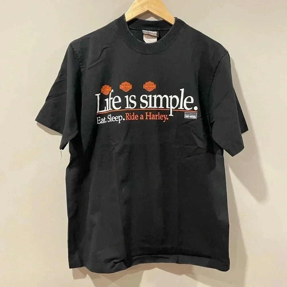 Harley Davidson Life is Simple  Biker T-Shirt